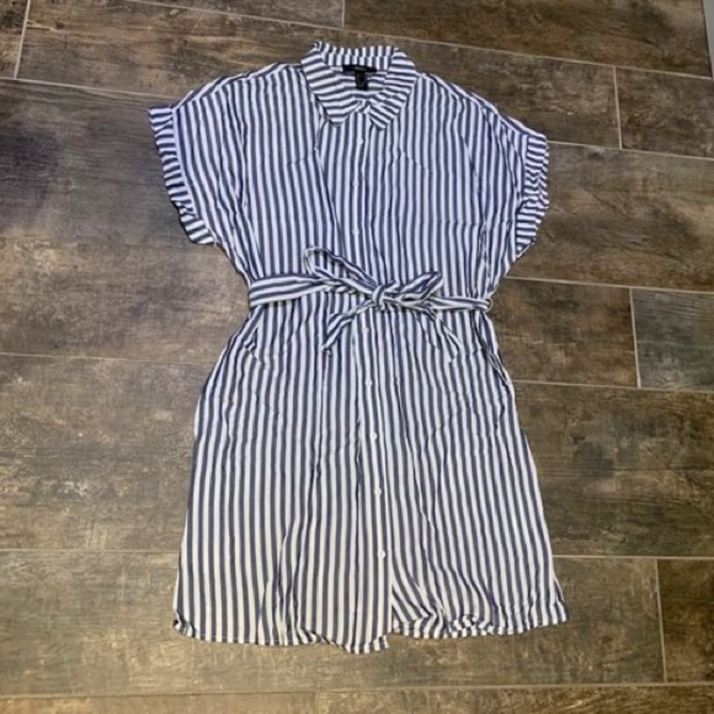 Forever 21 Striped Shirt Dress